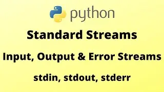 Python Standard Streams || CLASS 12 XII Computer Science (CBSE)