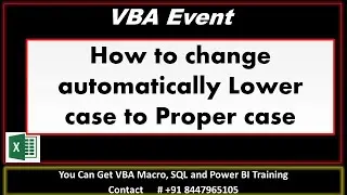 Change text automatically to Uppercase and lowercase without any formula