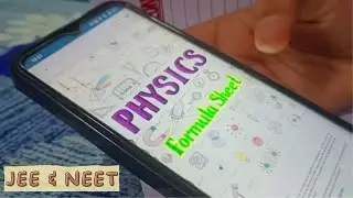 How to Make FORMULA SHEET for Physics NEET 2024 | JEE || High school Class 11 & 12