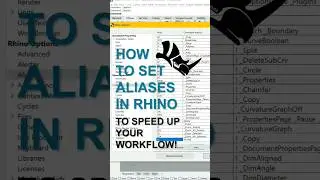 How to Set Aliases in Rhino 3D