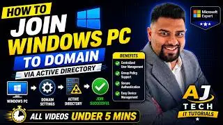 How to Join Windows  PC to Domain | Active Directory Step-by-Step