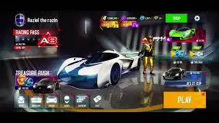 Playing asphalt 8 airborne on my iPhone 14 Pro Max trying to hit the ￼most record ￼
