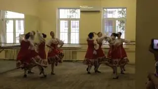 Показ по народному танцу. Энгелина Брон.