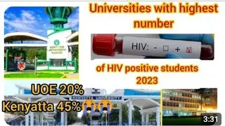 Top 20 Kenyan universities with HIV Positive students 2024 #university #top10 #kenyadigitalnews #hiv