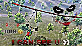 i will reach before you 🤣 | i Can See u from behind 👀 _ PUBG MOBILE