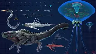 ALL LEVIATHAN and ALL CREATURE SIZE COMPARISON in SUBNAUTICA BELOW ZERO