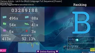 Let it go (Multi - lenguage full Sequençe) [Frozen] [Osu!]