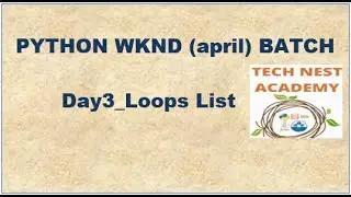 Day3_ Loops List