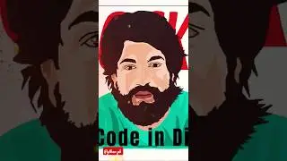 Draw Rocky Bhai using python 