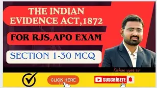 🔴Master the Law of Evidence: Top 100 MCQs to Boost Your Knowledge