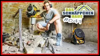XXL GASOLINE HAMMER vs. MASONRY - Laying a horizontal barrier! | BARGAIN HOUSE #41 | Home Build S...