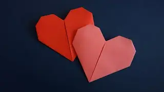 Оригами сердечко из 1 листа бумаги А4 ❤ Как сделать оригами сердце без клея и ножниц ❤ Origami Heart