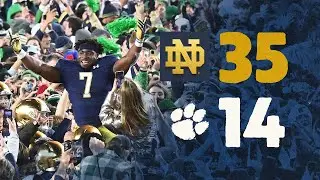 Irish Upset #4 Clemson | Highlights vs Clemson | Notre Dame Football