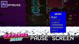 Hotline Miami Pause Screen Tutorial [After Effects] - Free VHS Stock Footage!