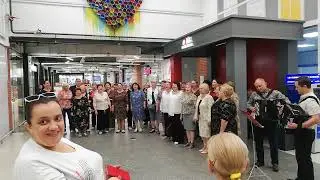 Народные хоры  Голоса Полесья и Верасень в  Республиканской акции "С песней к победе"
