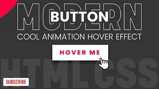 How to Create a Stunning Animated Button with HTML and CSS | Hover Effect Tutorial