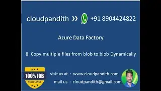 Azure Data Factory || Copy multiple files from blob to blob in Azure Data Factory