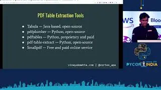 Extracting tabular data from PDF'S with Camelot & Excalibur - Vinayak Mehta
