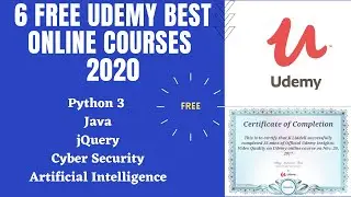 6 Free Udemy Best Online Courses 2020 | Limited period