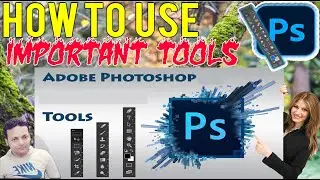 HOW TO USE IMPORTANT TOOLS IN ADOBE PHOTOSHOP  #adobephotoshop