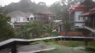STORM, WIND, RAIN IN CAMBODIA! HD AUDIO SOUND WITH VIDEO