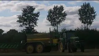 Johndeere()6920 i Damman w rzepaku 2021.Gospodarstwo rolne Różańscy.