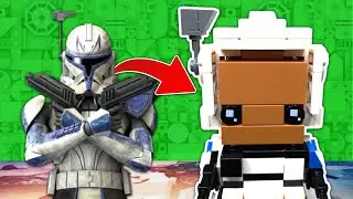 Captain Rex Brickheadz With A Removable Helmet! | LEGO Star Wars MOC