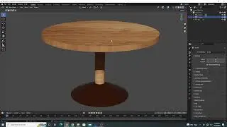 Creating a round wooden table in blender. Easy blender tricks
