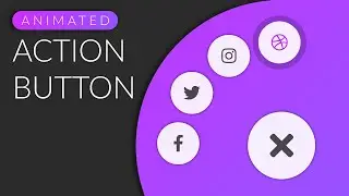 Social media floating action button (animated) // HTML & CSS in-depth