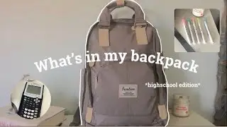 What’s In My Backpack *high school* | The Notebook