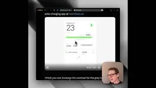 Design review of Dima's solar charging ui