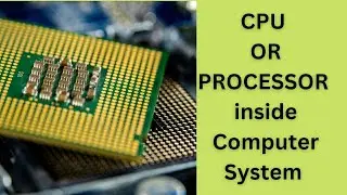 CPU or Processor  inside view in Computer System /CPU Box