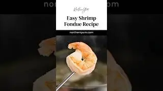 Easy Shrimp Fondue Recipe - Dinner Party Idea #shorts #dinner #partyfood #shrimp #fondue