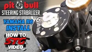 How to Install a Pit Bull Steering Stabilizer on a 2008 Yamaha YZF-R6 from Sportbiketrackgear.com