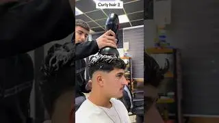 Haircut curly hair 🧑‍🦱 #barber #fadecut #hairstyle #share #barbershop #hairsalon #haircut