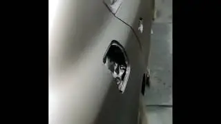 Локальная покраска автомобиля. Шкода. Часть 1 #shorts