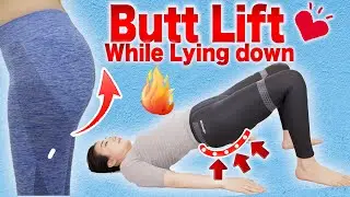 Lift up Sagging Butt While Lying down! Beginner Glutes Workout and Shiatsu Massage