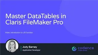 Mastering DataTables in Claris FileMaker Pro 2.0 - Introduction to JS Function