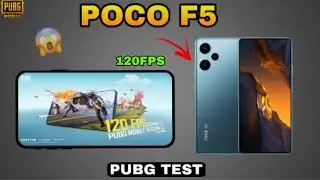 POCO F5 PUBG TEST 😱 120 FPS SUPPORTED | POCO F5 GAMING TEST