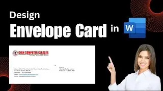 How to Design Unique Envelope Card in MS Word 2024 | MS Word Practical | lifaafa kaise bante hai