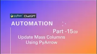 how to update mass data using PyArrow