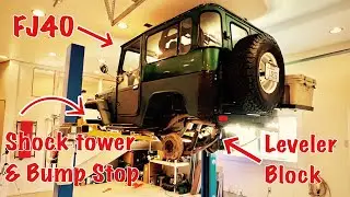 FJ40 Land Cruiser 'Lean' Fix // Leveler Block, Shock Tower, Bumpstop and more HFS stuff