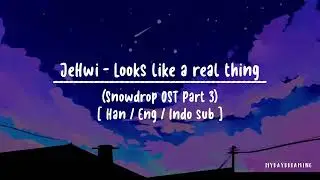 JeHwi (제휘) - Looks Like a Real Thing [ENG/INDO Lyrics] (Snowdrop OST Part 3)