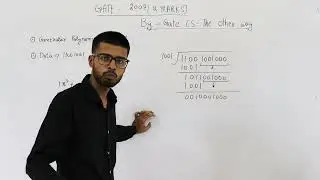 Gate 2007 pyq CN | The message 11001001 is to be transmitted using the CRC polynomial x^3 + 1 to