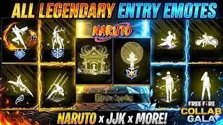 Free Fire All Legendary Entry Emote Animations in 2026 | Full Showcase in 4K 📸 