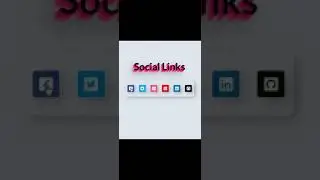 How To Make Neomorphism Social Media Links Using HTML & CSS_#Shorts