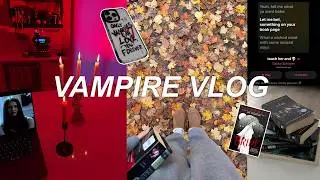 spend a few days with me ... VAMPIRE STYLE. gothic nails, vampire diaries, fall walks, bookstore