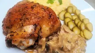Juicy chicken thighs 🍗 baked in the oven