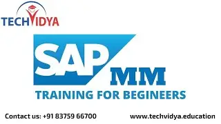 SAP MM Full Tutorial  for beginners | SAP MM online training | TechVidya