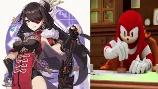 Knuckles Aprobando las Waifus de: Liyue